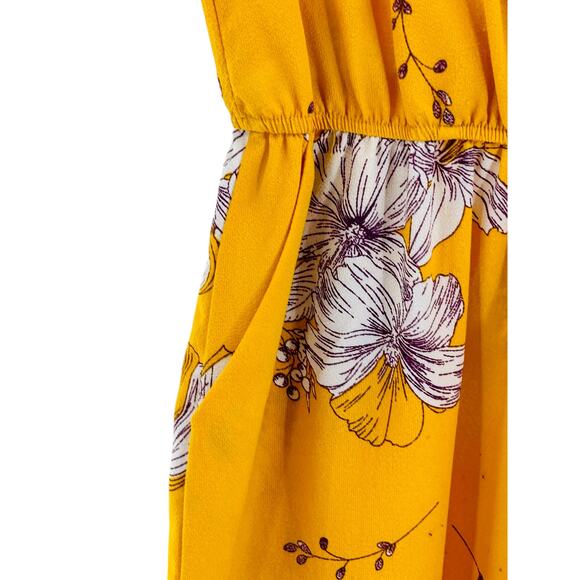 Charlotte Russe Floral Keyhole Jumpsuit Romper XS - Boho Chic Casual Style - Picture 6 of 10